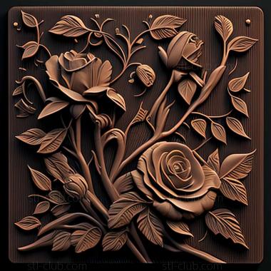 3D model roses (STL)